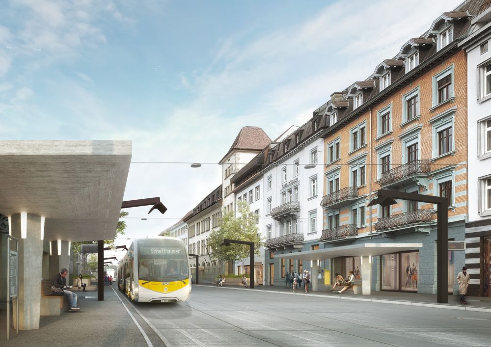 Visualisierung Eingang Bahnhof