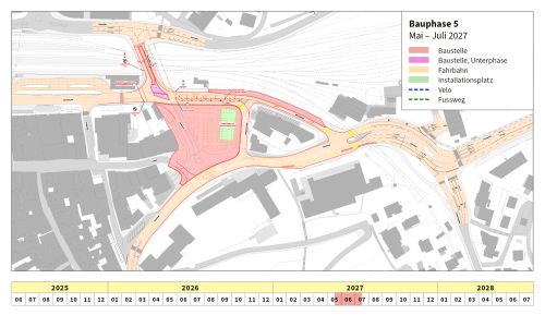 Situationsplan Bauphasen 5