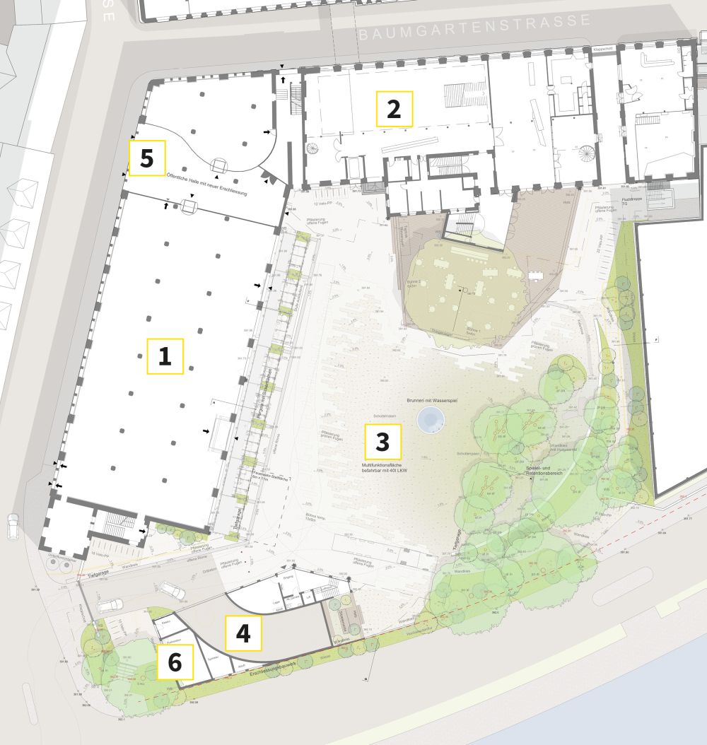 Übersichtsplan Kammgarnareal