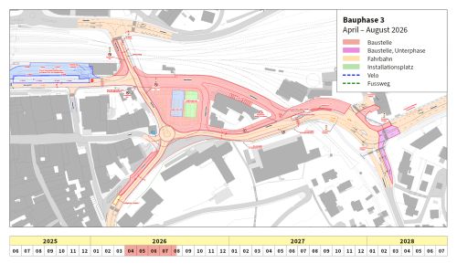 Situationsplan Bauphasen 3