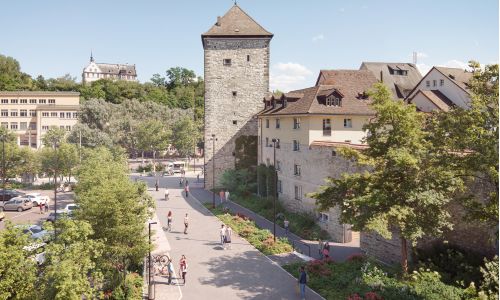 Visualisierung Adlerstrasse nach Umbau