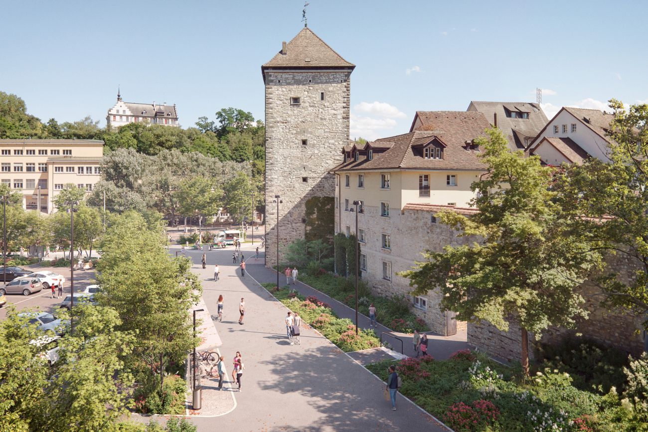 Visualisierung Adlerunterführung – Schwabentor nach Umbau
