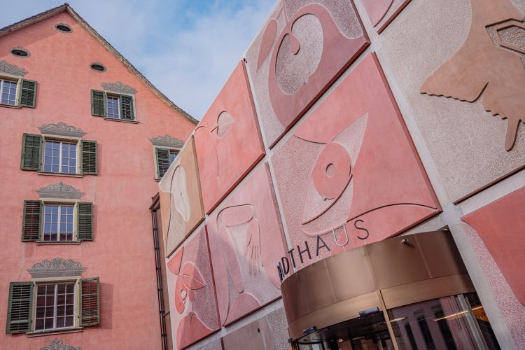 Visualisierung Hauptfassade Bauprojekt Stadthausgeviert