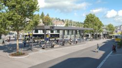 Visualisierungen zum Umbau Regionalbuszentrum